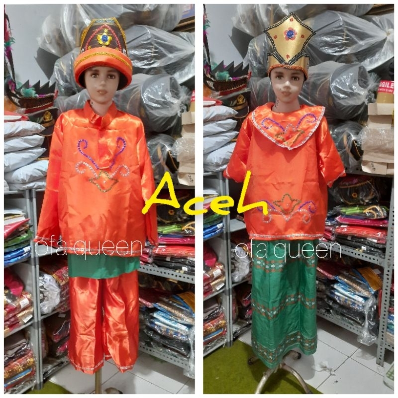 baju adat aceh anak TK, SD