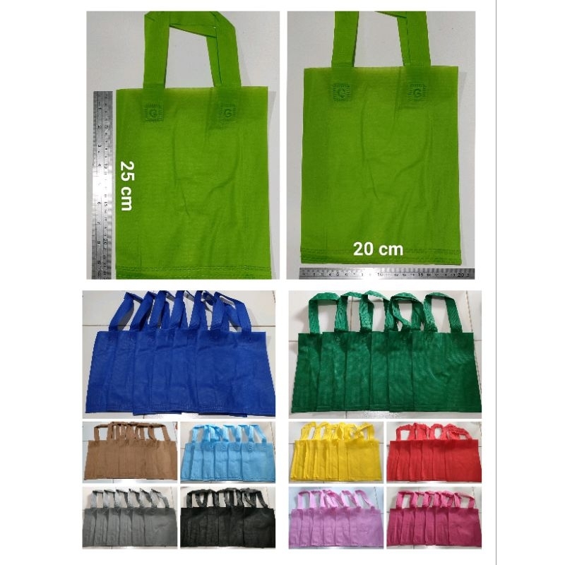 {isi 6} Tas Spunbond Kecil 20 x 25, Tas Kain Kecil