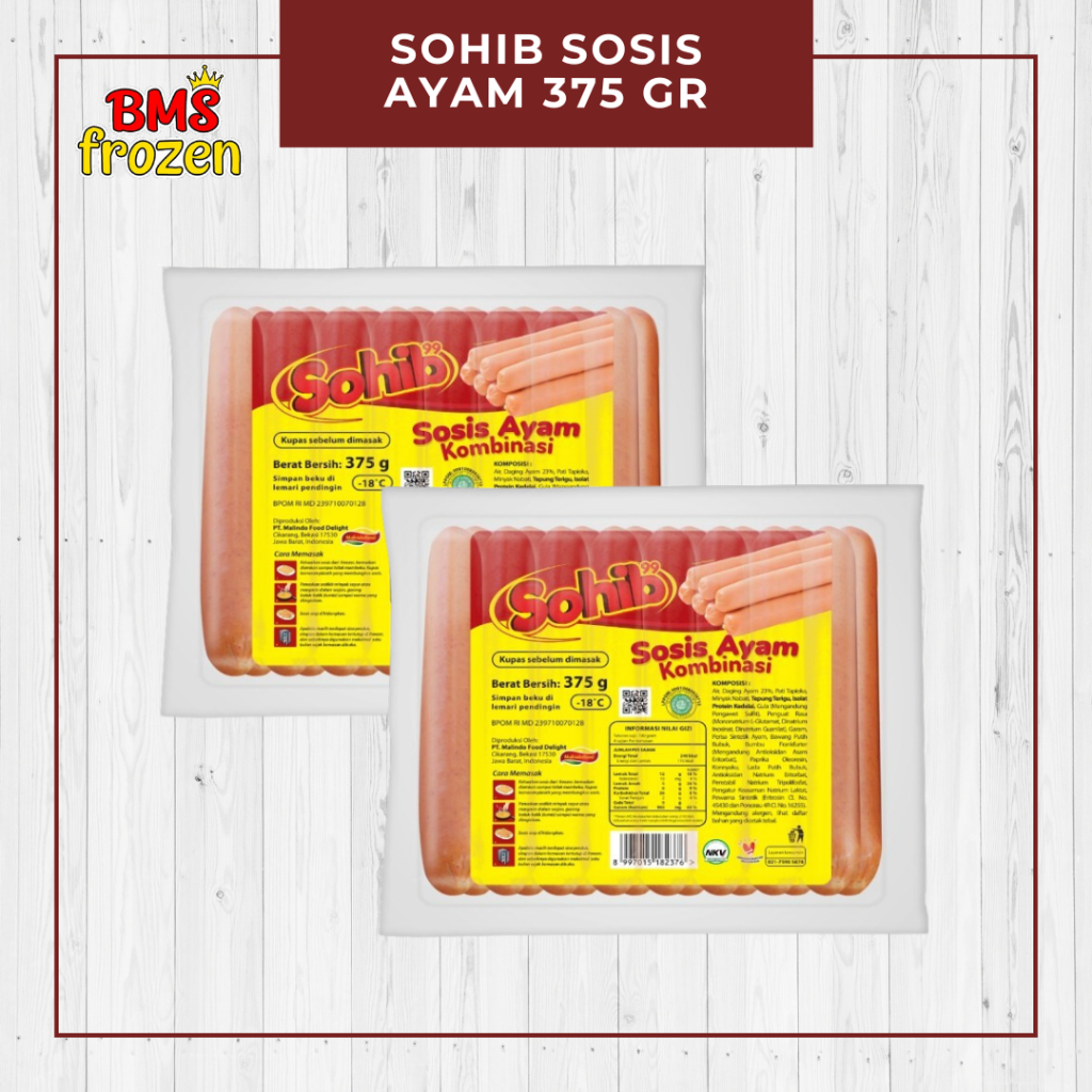 

BMS Frozen Mart | Sohib Sosis Ayam 375 gr