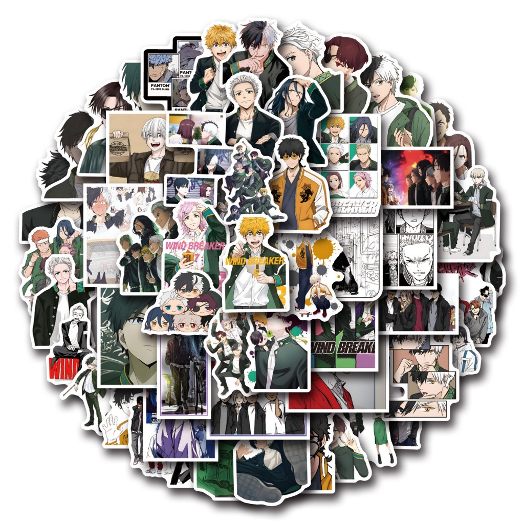 

WB002 – 50pcs Sticker / Stiker Anime Jepang Wind Breaker