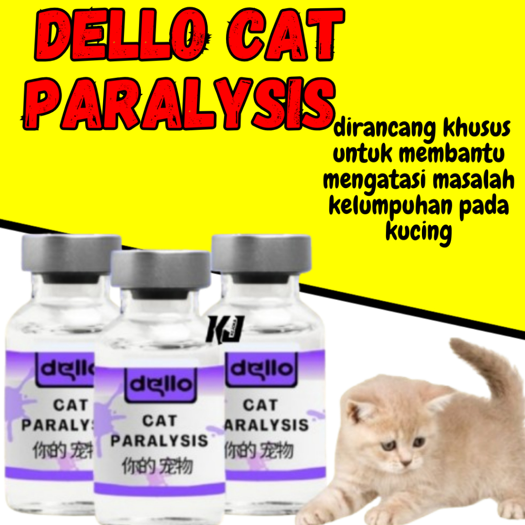 OBAT LUMPUH KUCING DELLO OBAT KEJANG DEHIDRASI TETANUS