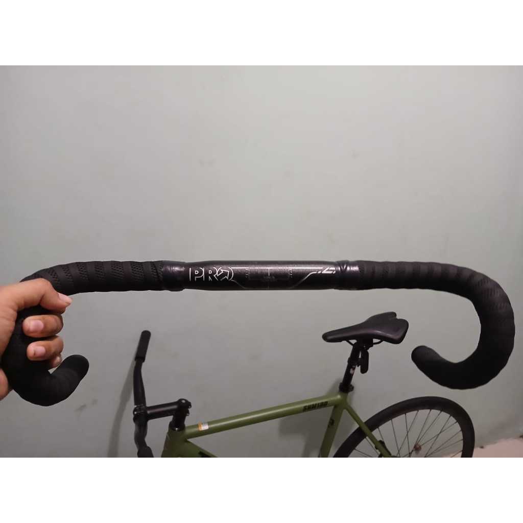 Dropbar Pro LT Compact Ø31.8mm 440mm + Bartape Rockbros