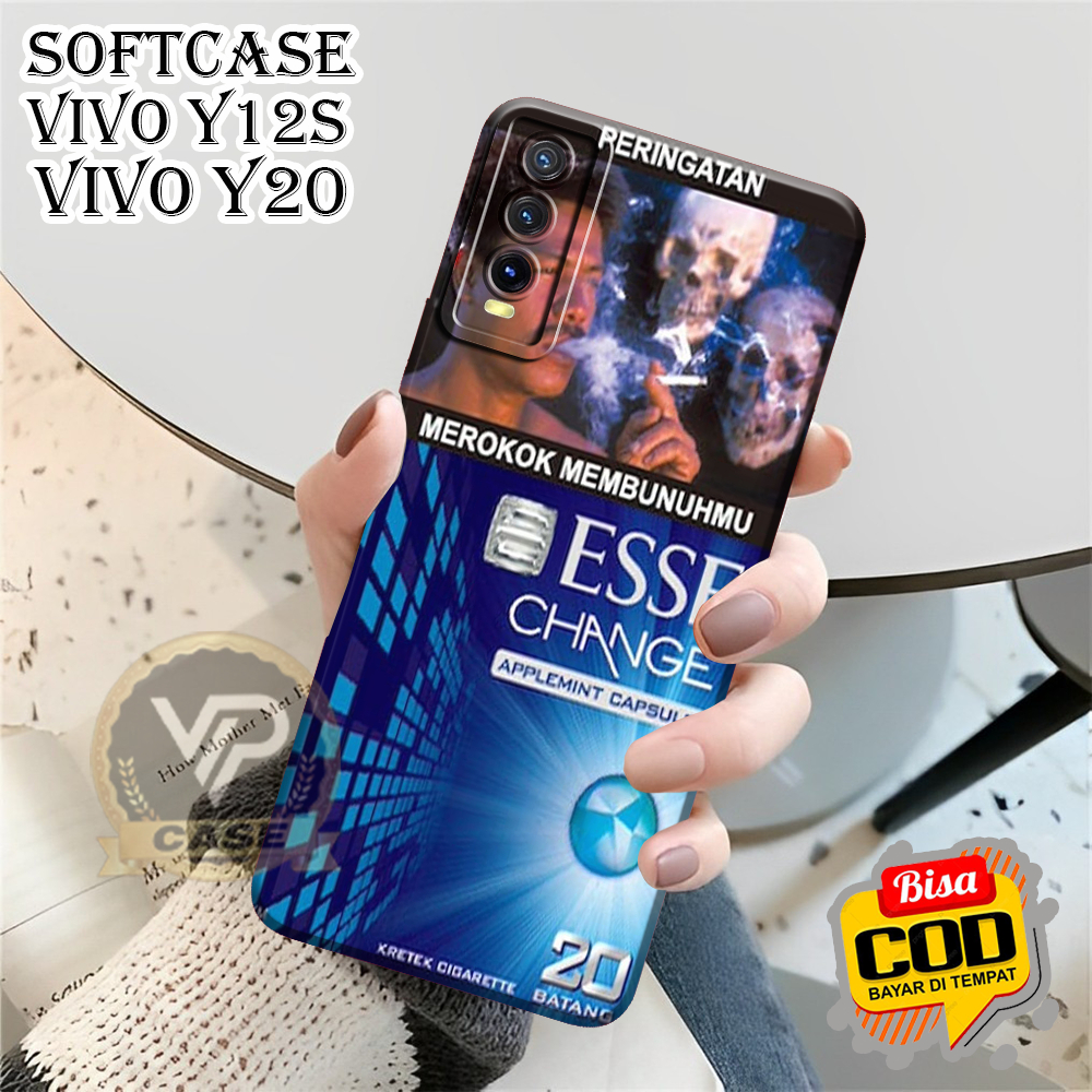 [MV176] Softcase Vivo Y12s Y20 Y20s Y20a Y20i Y20sg Y91 y93 y95 Finger Motif Rokok - Case Terbaru - 