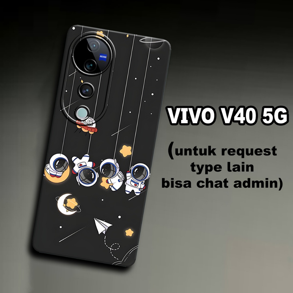 CC35/ Softcase karet lentur untuk VIVO V40 5G/Motif lucu/case VIVO V40 5G/kesing VIVO V40 5G /silico
