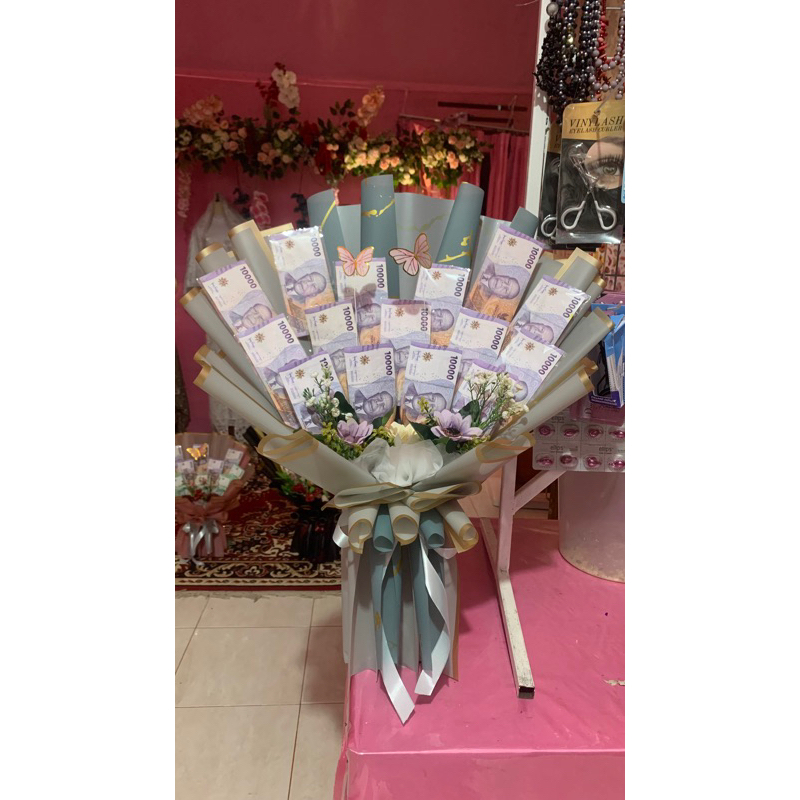 Buket Uang Kertas 15 Lembar
