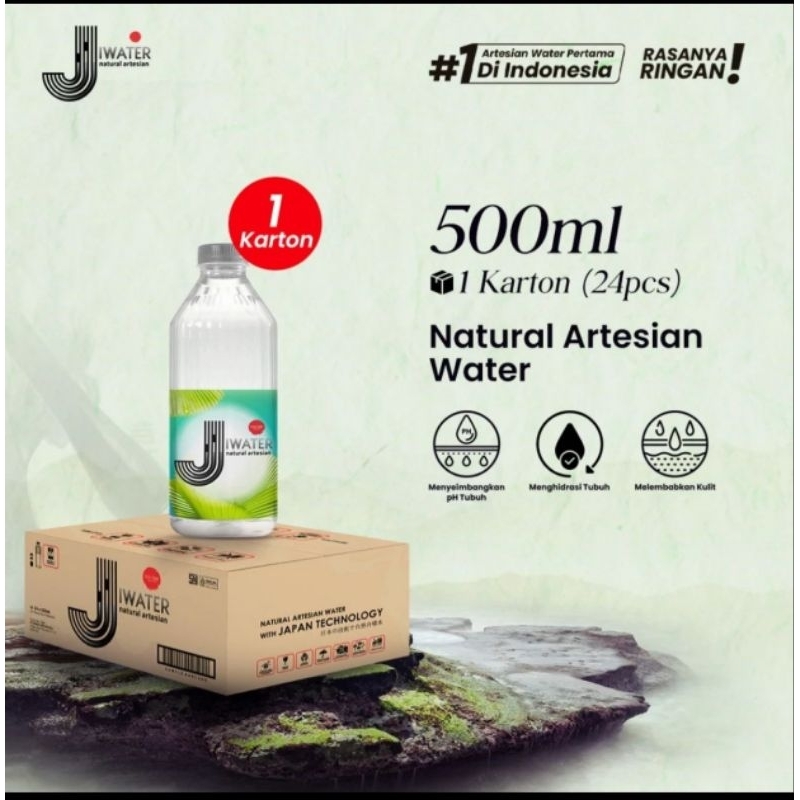 JiWater Kemasan Carton ( 500 ml )