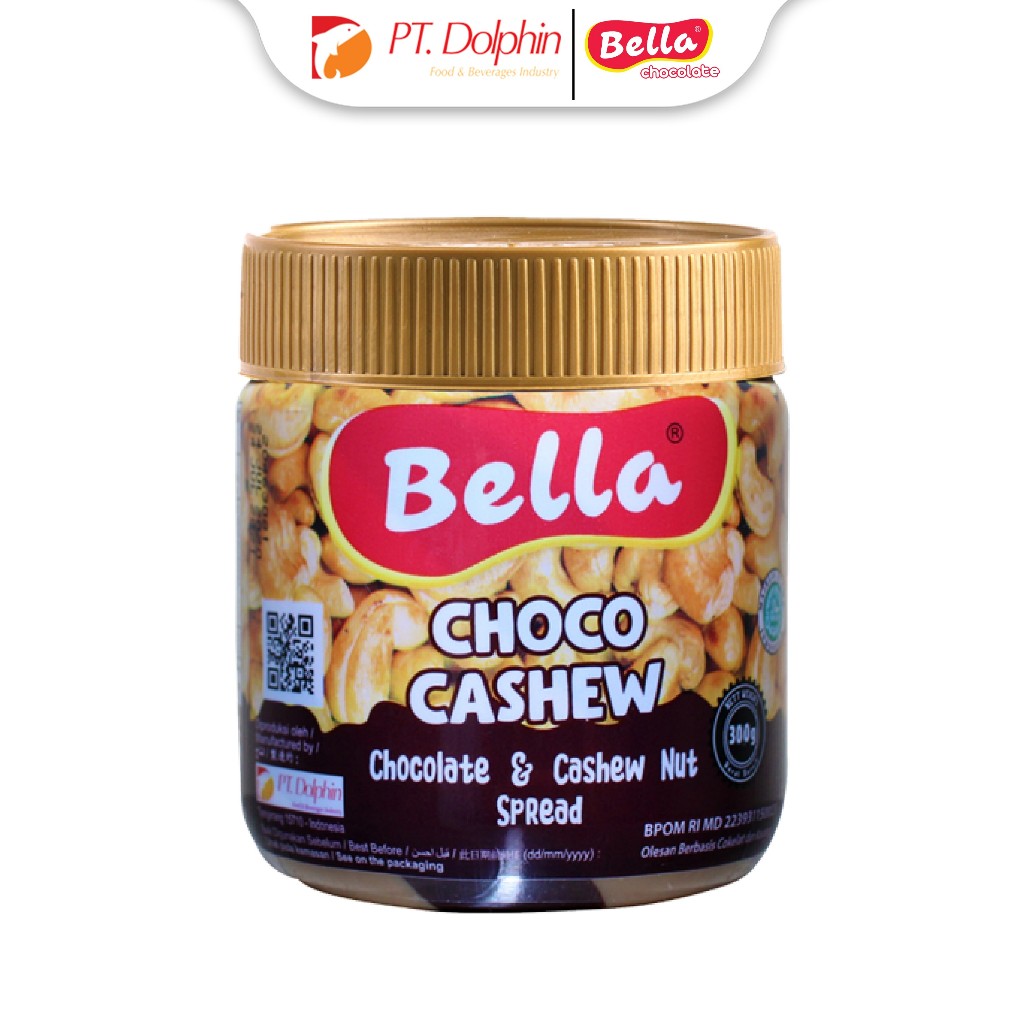 

Bella Spread Twin Cashew Chocolate 300 gr - Perpaduan Cokelat Kacang Mede