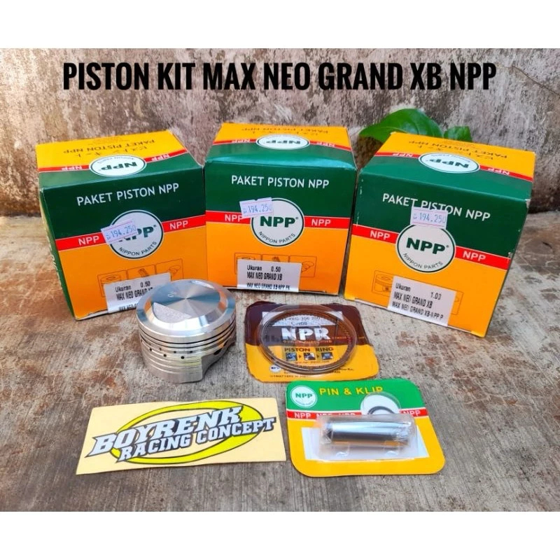 PISTON KIT MAX NEO GRAND XB NPP 58/58.5/59/59.5 PEN13 NPP