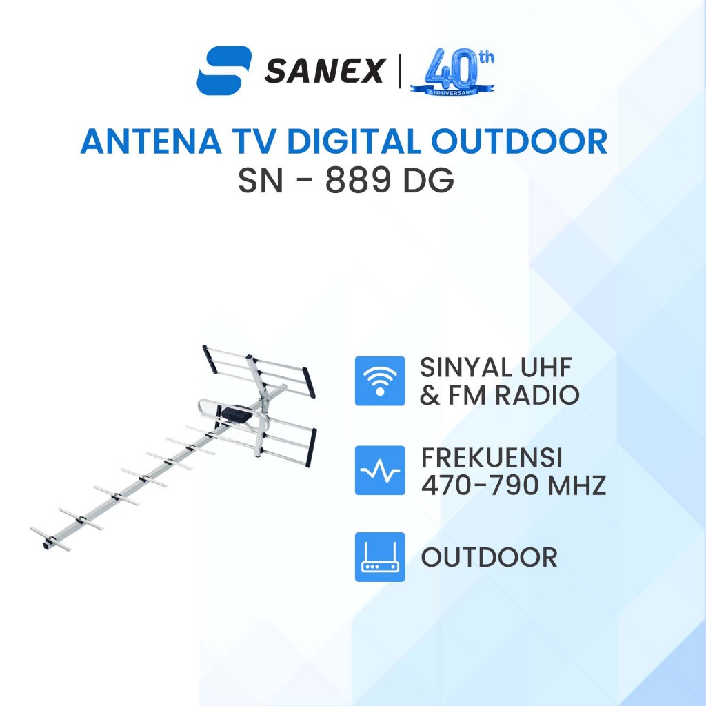 SANEX Antena TV Digital Outdoor SN-889 DG