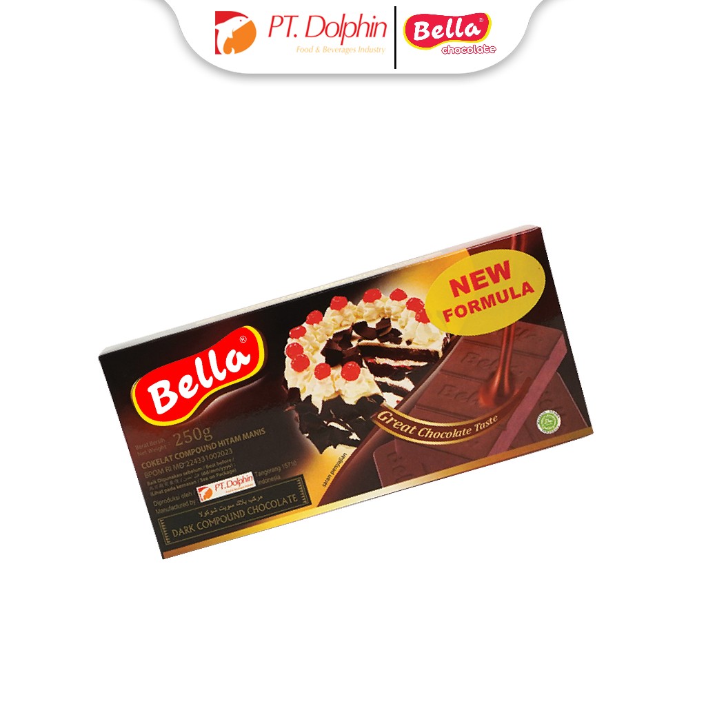 

Bella Compound Dark Chocolate (Cokelat Compound) - 250gram