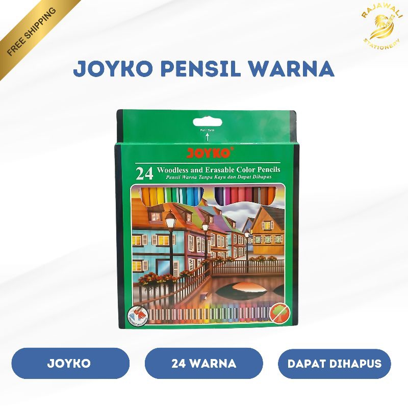 

Pensil Warna Erasable Joyko | 26 Warna | Pensil Warna Dapat Dihapus