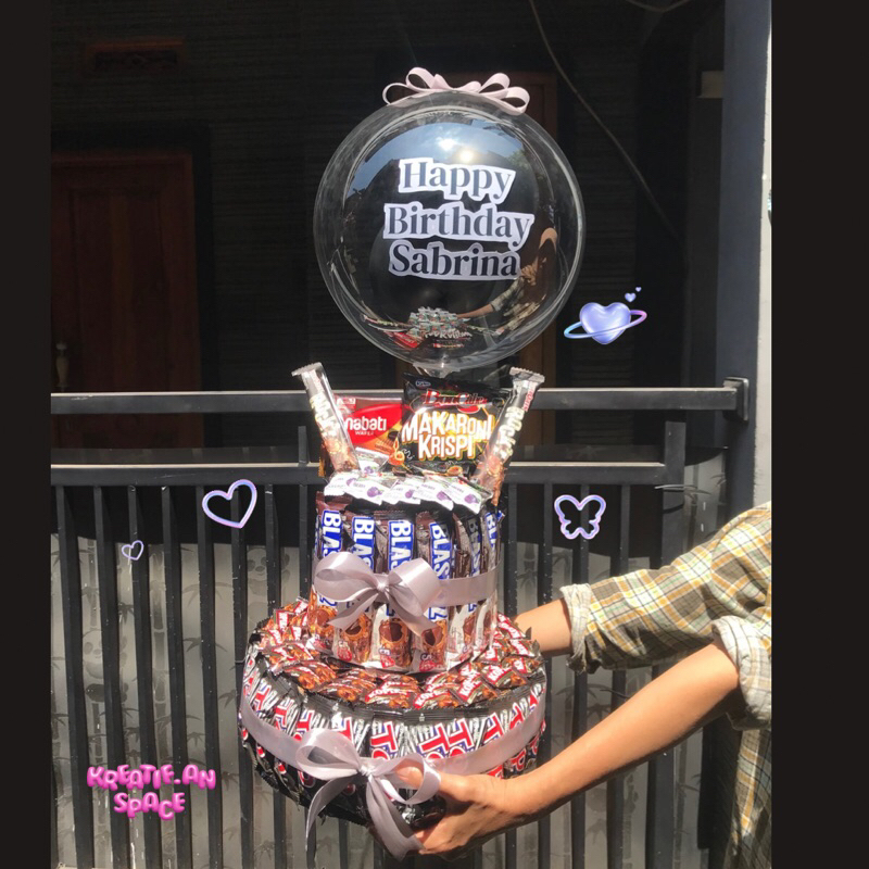 

Snack Tower | Tower snack | Tower makanan | Balon makanan | Balon snack | Kado makanan