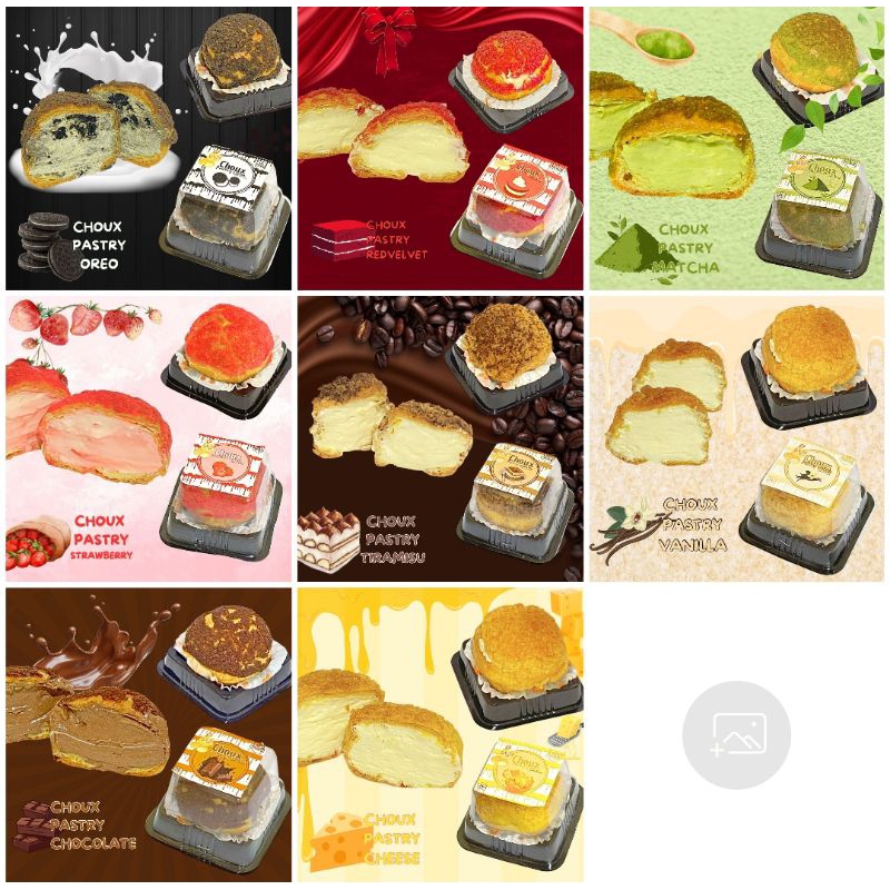 

PREMIUM CHOUX PASTRY PERANCIS WITH CREAM PREMIUM