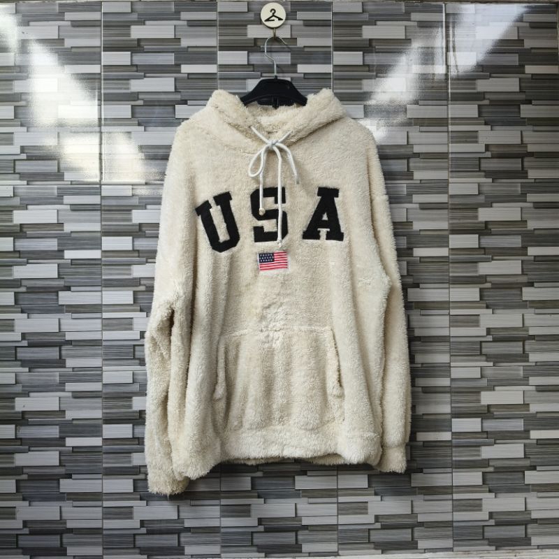 Hoodie Sherpa Luar Dalam USA