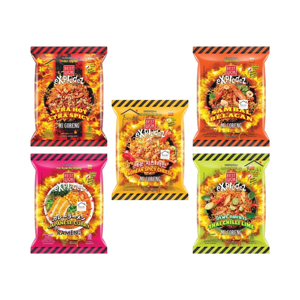 

Best Wok Explodez Mie Goreng Pedas Berbagai Varian Pilih Rasa