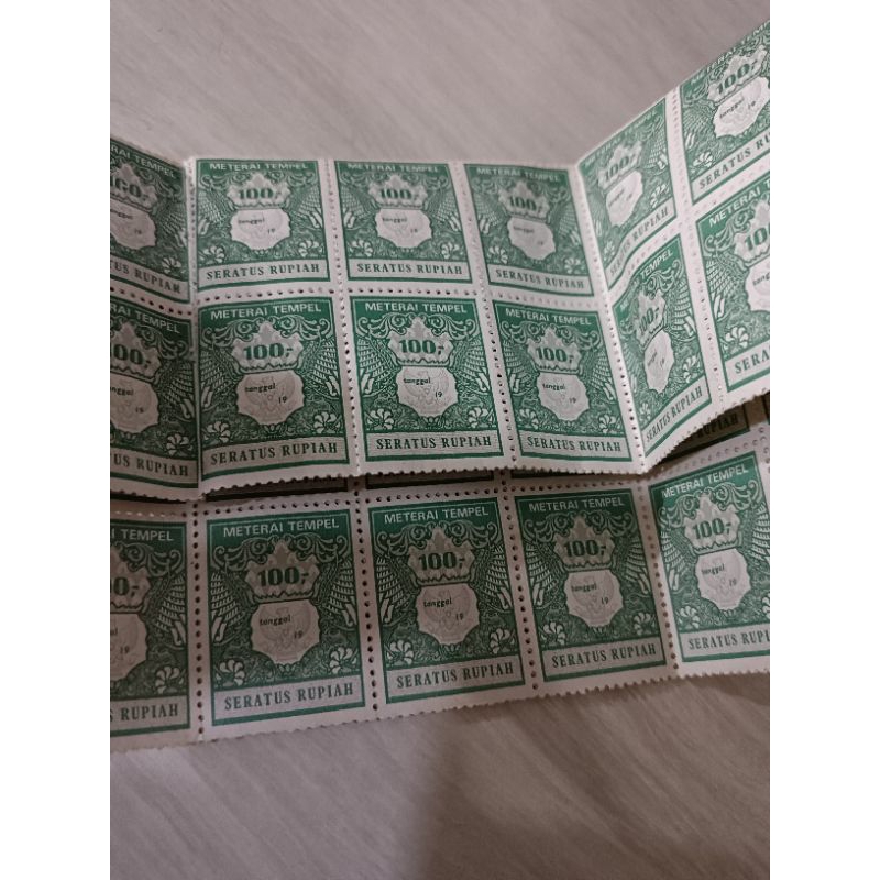 

Materai 100 Rupiah Tahun 1980 - 1985