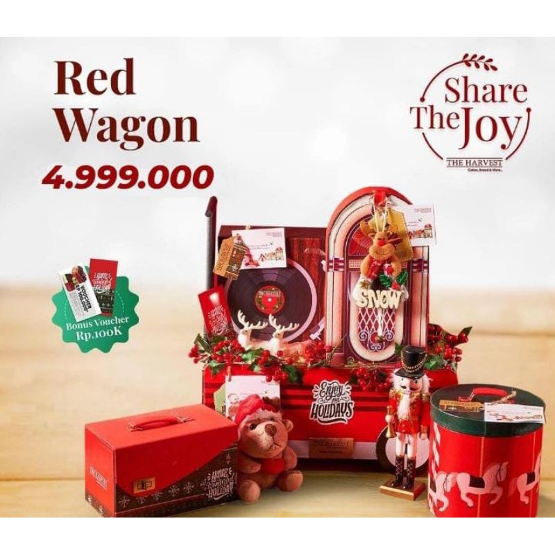 

The Harvest - Red Wagon New Year Natal Parcel Christmas Hampers Box 2024