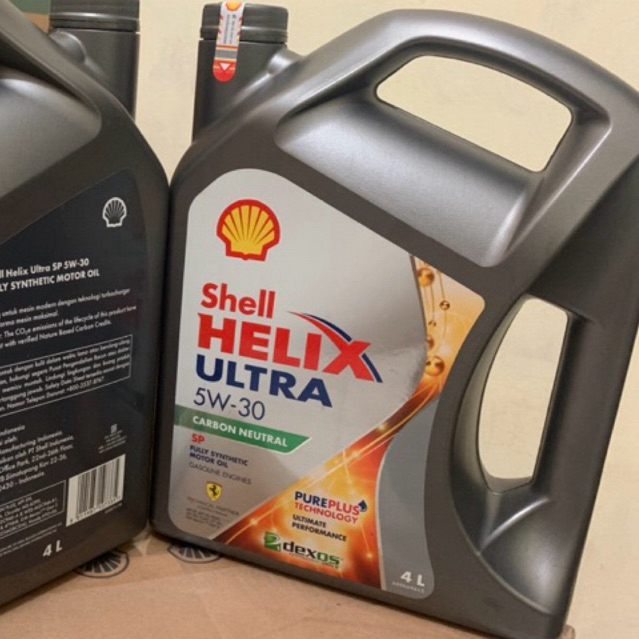 Oli shell helix ultra 5w-40 4liter / gratis filter oli