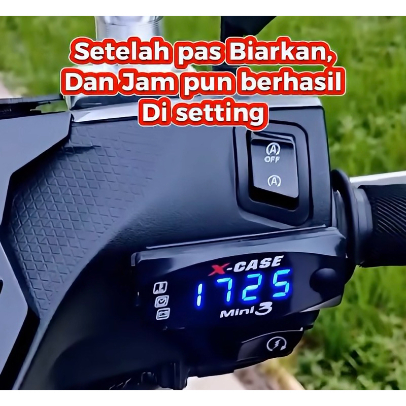 Promo Voltmeter Aki X-Case 3 IN 1 Suhu Jam atau Volt Meter Aki Xcase 3IN1 Universal