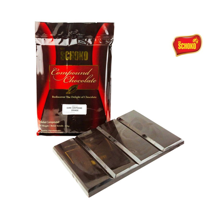 

Win Schoko Dark / Coklat Compound Dark 1 Kg