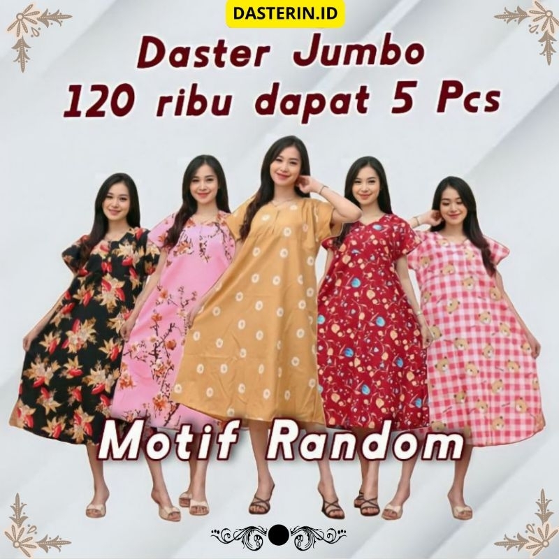 Daster Kekinian Promo 100 Dapat 4 / Daster Jumbo 100 Dapat 5 / Daster Kekinian Bahannya  Bagus