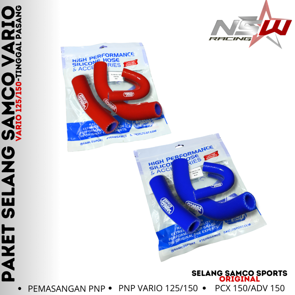 SELANG RADIATOR SAMCO SPORT VARIO 125 150 OLD NEW PCX ADV UNIVERSAL