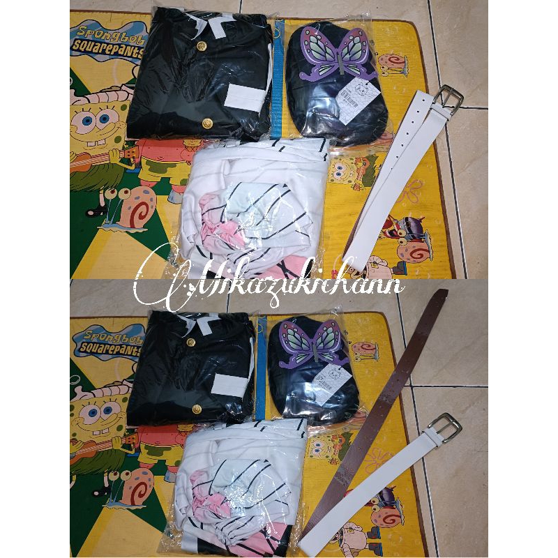 ( READY STOK ) CGCOS Costume Set Kanao Shinobu Nezuko Tanjiro Giyyu Mitsuri Kanroji Kimetsu No Yaiba