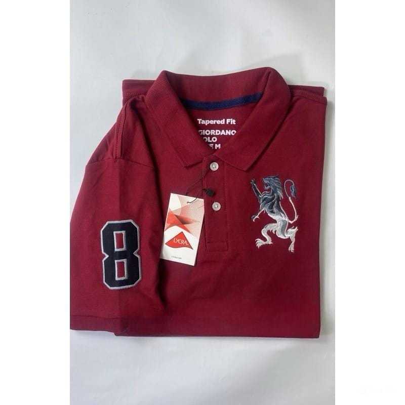 Kaos polo GIORDANO Pria kerah / Kaos Kerah Pria Dewasa / Size M-L-XL-XXL