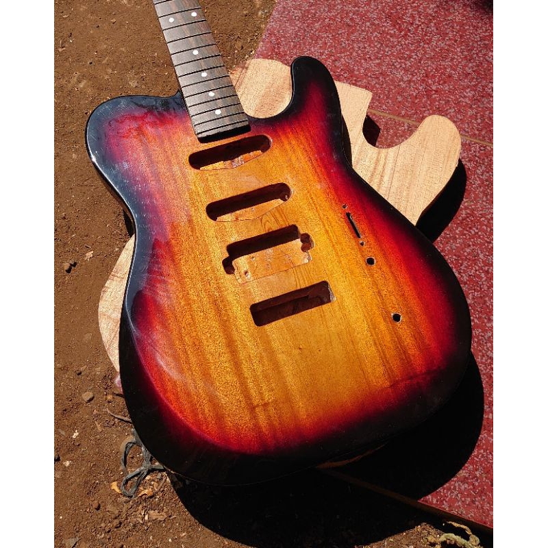 Body Gitar Custom Telecaster sunburts