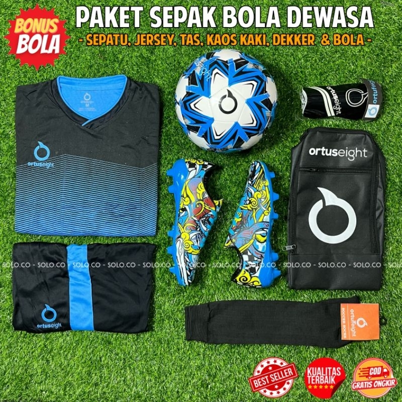 Paket Sepatu Bola Ortus Catalyst Bima Jogosala Bonus Bola Lengkap Paket Komplit Sepatu Sepak Bola Or