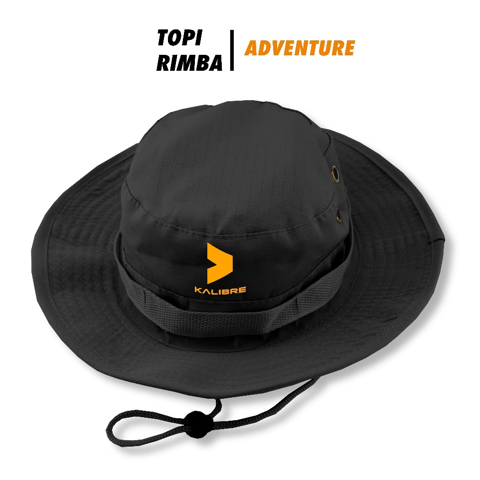 Best Discount  Topi Rimba Hat Logo Kalibre Outdoor Premium  Rimba adventure Hiking Topi Pendaki Pria