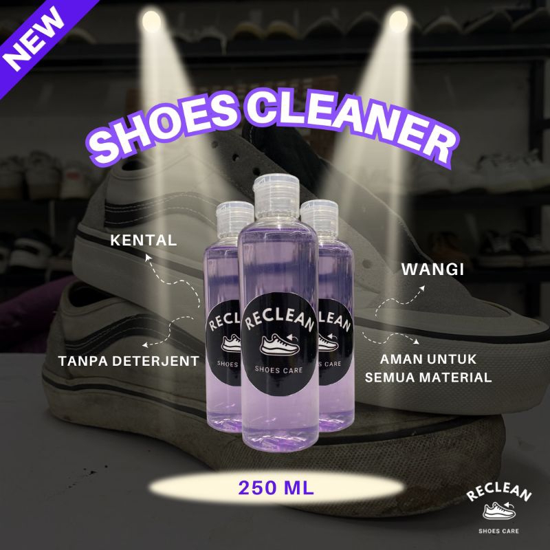 Reclean Shoes Cleaner 200ml – Anti-Bakteri & Extra Kental