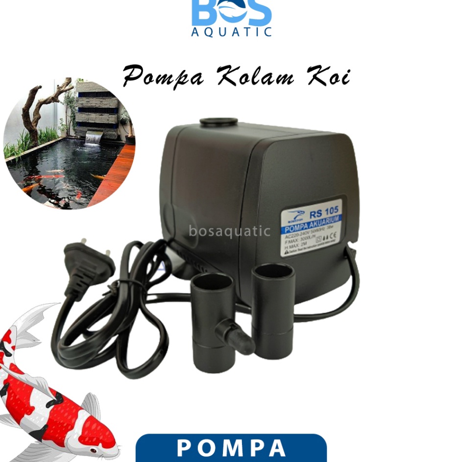 Update Khusus  Pompa Kolam Ikan Koi  Mesin Air Terjun Celup Low Watt Aquarium Water Pump RS