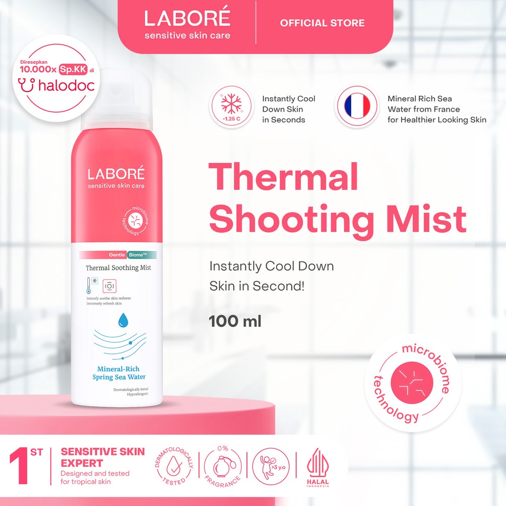 KODE J6I3 Labore GentleBiome Thermal Soothing Mist 1 mL  Face Mist untuk Perawatan Wajah Pada Kulit 
