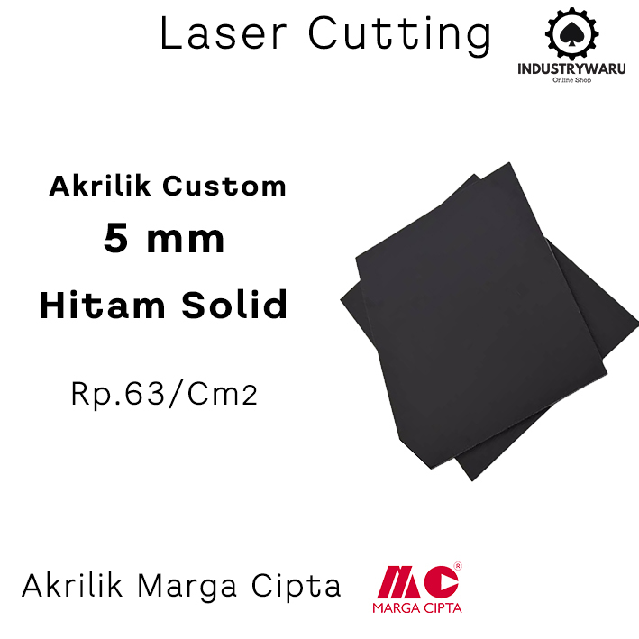 

Akrilik Custom Lembaran Hitam Solid 5mm LASER CUTTING