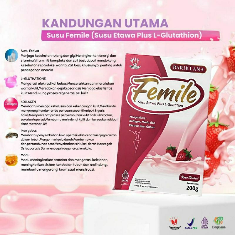 

femile susu kambing etawa plus kolagen