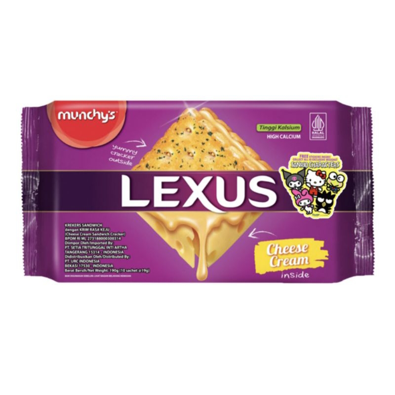 

Lexus Biskuit Krim Sandwich 190 gram
