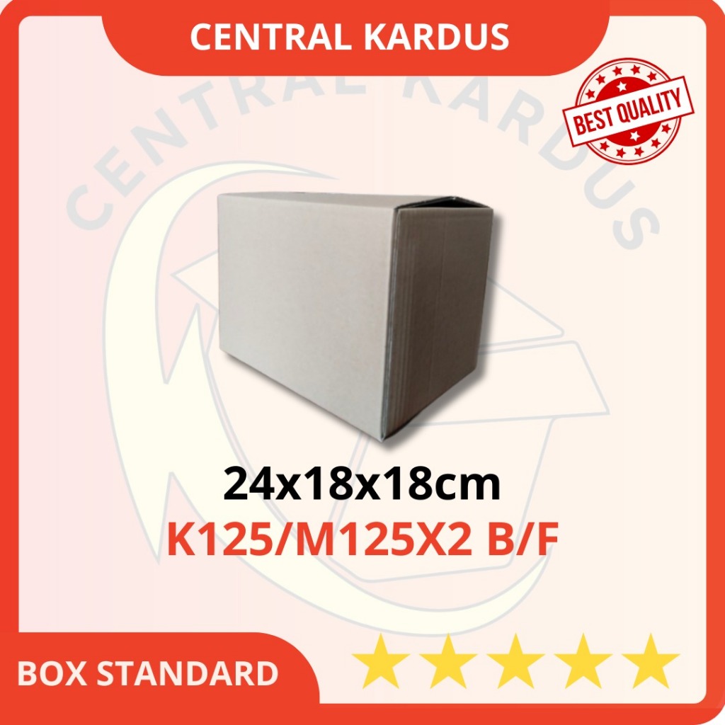 

( ISI 1 PCS ) Kardus polos uk 24x18x18cm polos single wall kardus packing