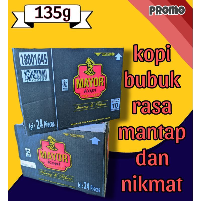 

kopi mayor 1 dus /kopi mayor 1 karton /kopi mayor 125gram/per dus 24pcs