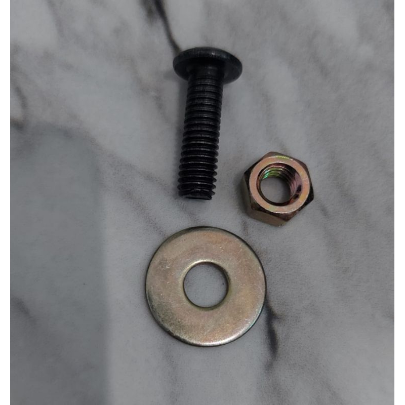 BAUT M6 X 20MM HITAM BAUT BODY HITAM