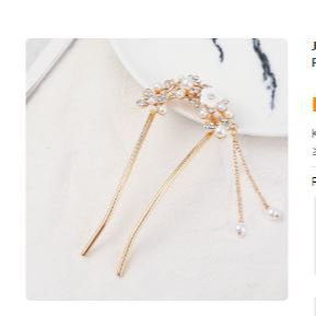 Tusuk Konde Korea Tusuk Konde Model Jurai Tusuk Sanggul Logam Mutiara Premium Impor