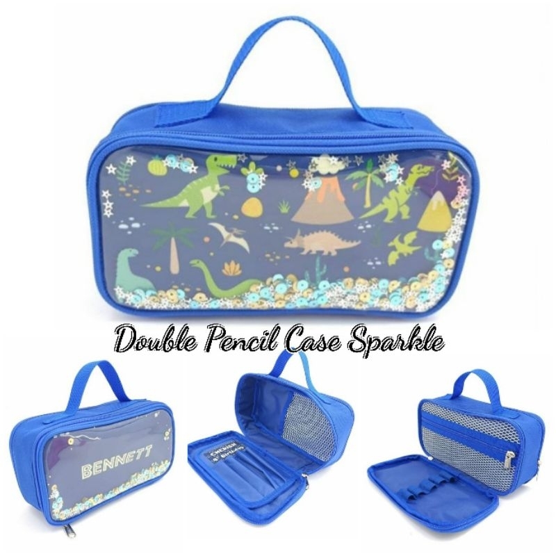 

DOUBLE PENCIL CASE SPARKLE Kotak Pensil Sekolah TEMPAT PENSIL CUSTOM