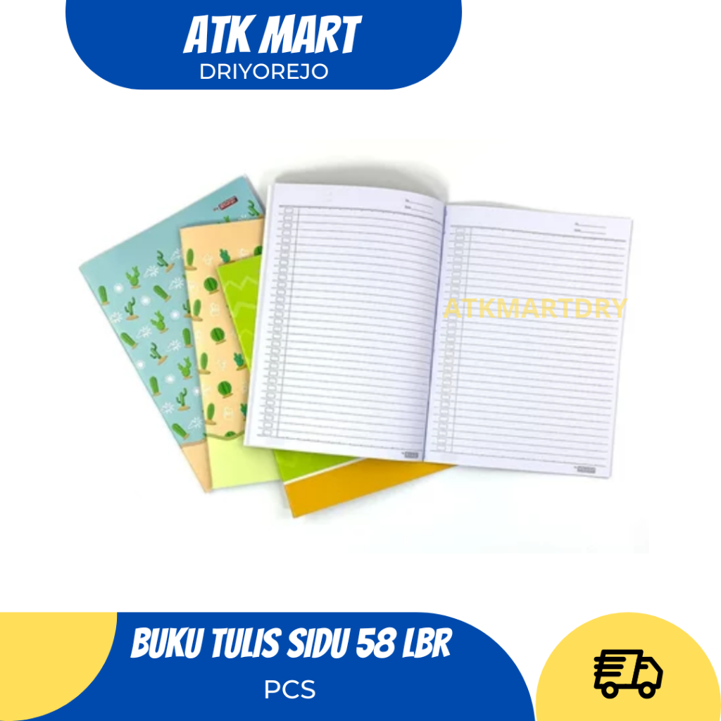 

BUKU TULIS SIDU 58 LEMBAR UNTUK ANAK SEKOLAH KERTAS BERGARIS PUTIH PREMIUM ECERAN