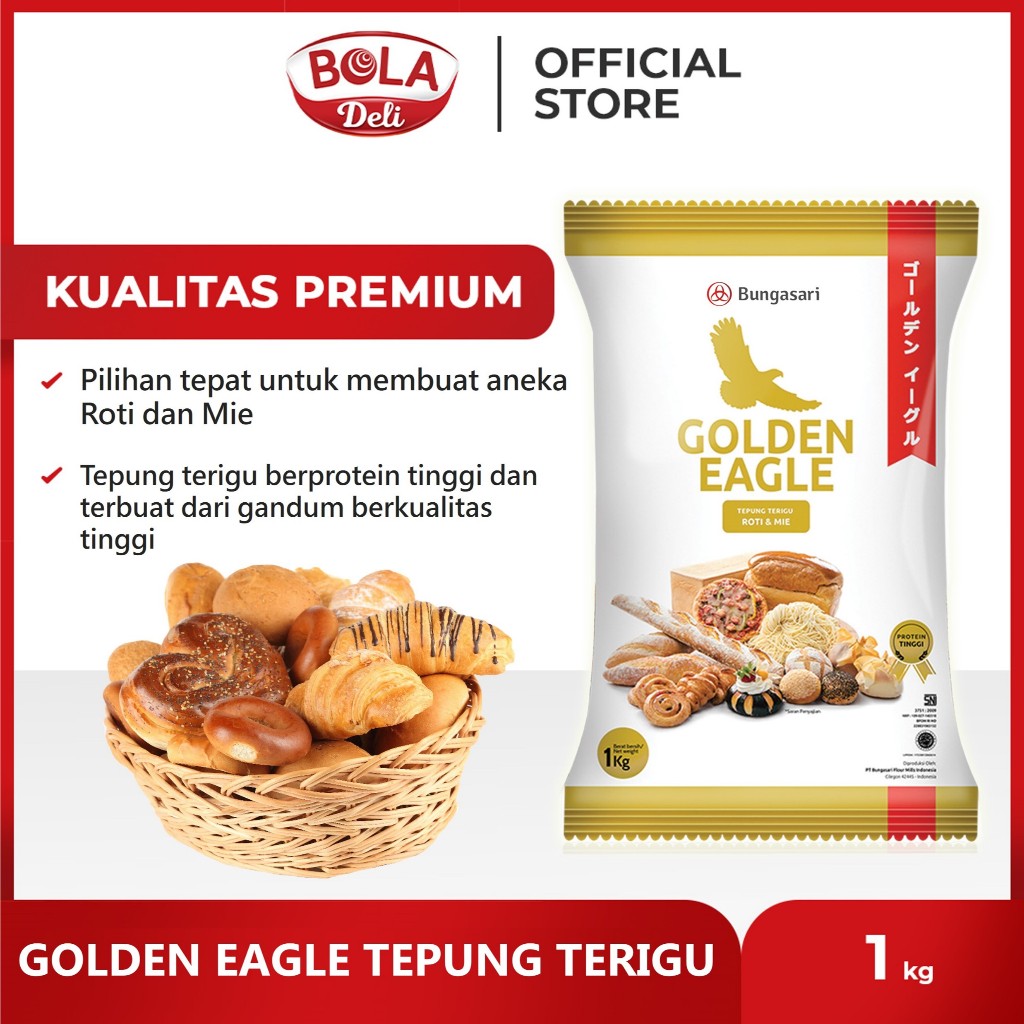 

Bungasari GOLDEN EAGLE Tepung Terigu 1 kg