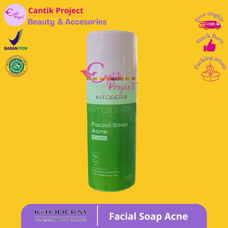 KITODERM Facial Soap Acne | Sabun Kulit Berjerawat