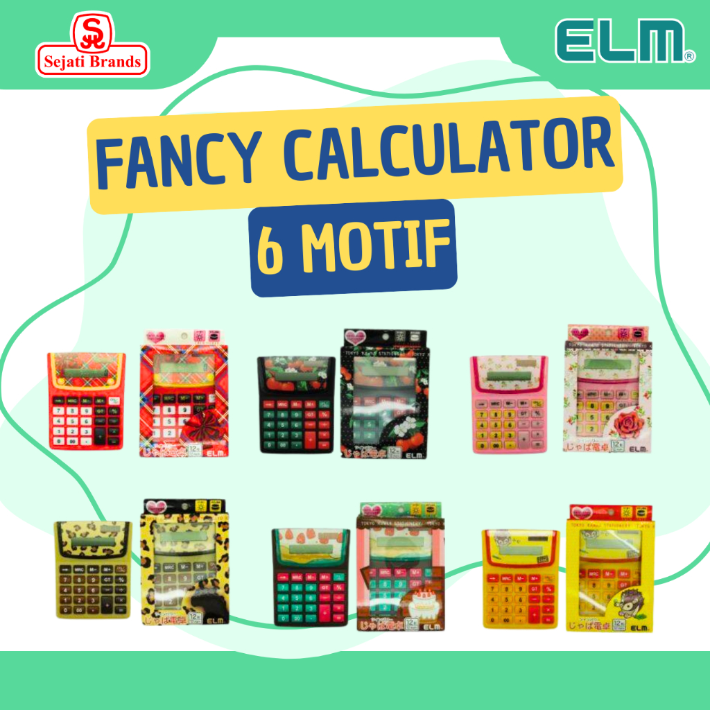 

ELM Calculator Warna/ Kalkulator Fancy / Kalkulator Saku /Kalkulator Meja