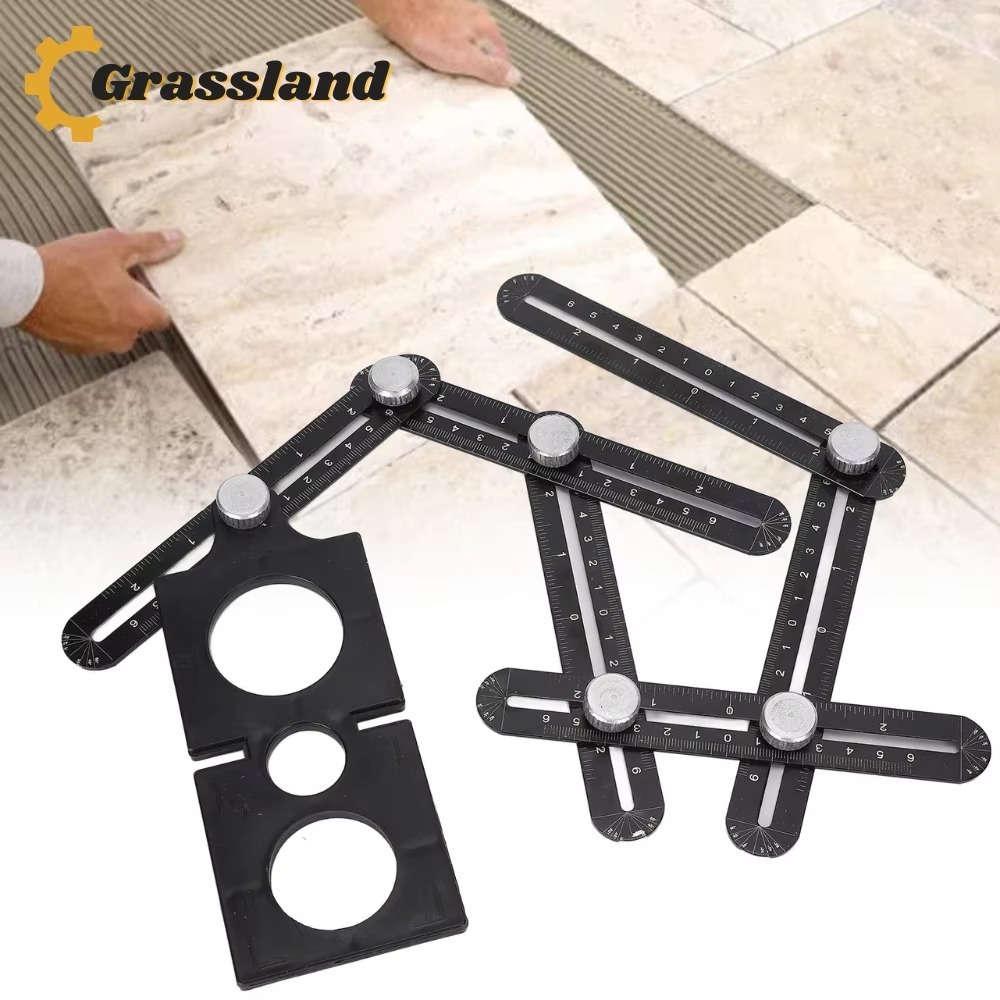 

Penggaris Lipat 6 Sudut Siku Pola Multifungsi Template Alat Ukur Tukang Keramik Serbagunan Lubang