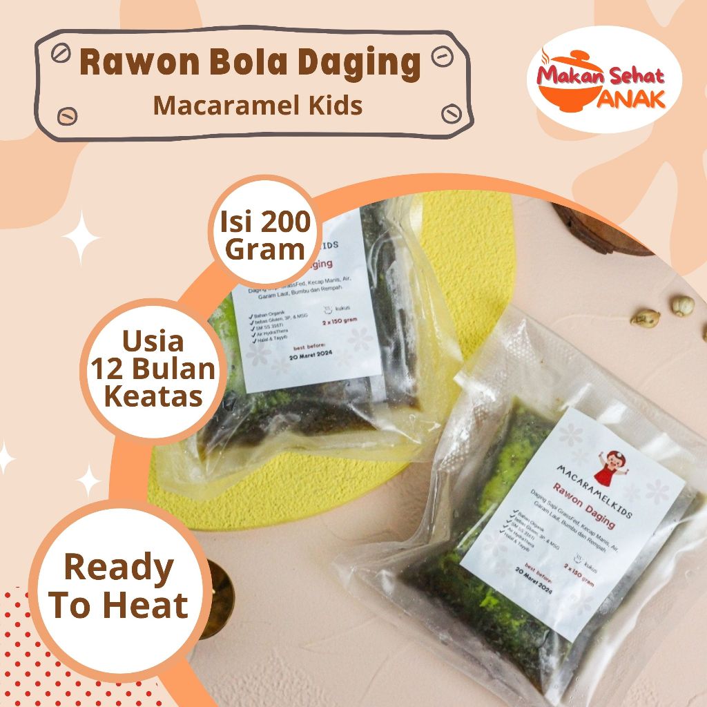 

Macaramel Kids Rawon Bola Daging MPASI 12 Bulan Keatas By Makan Sehat Anak