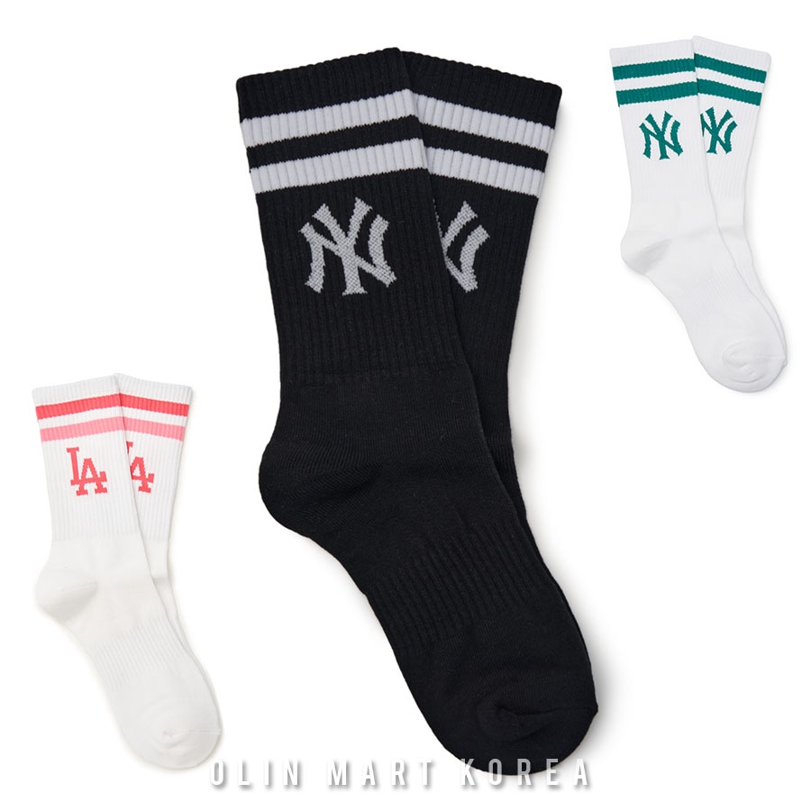 MLB Big Logo Striped Socks