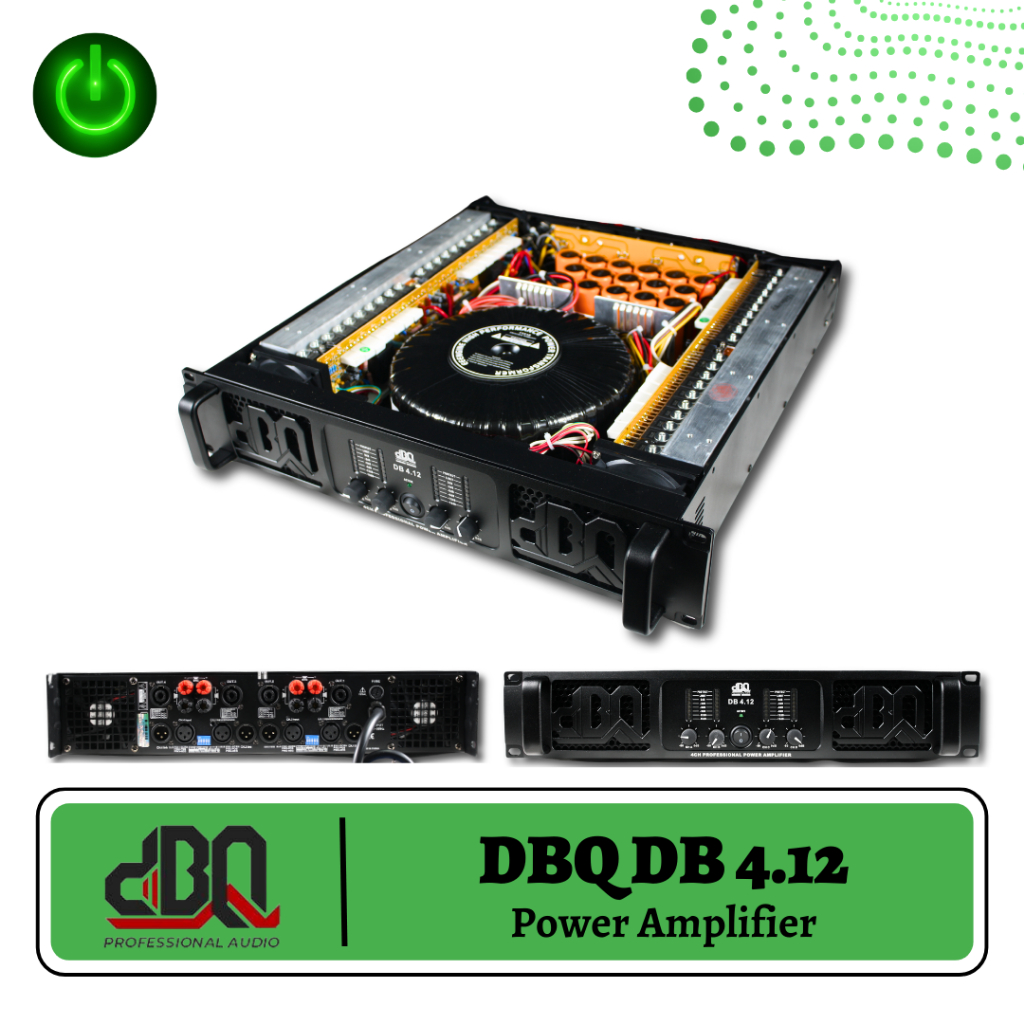 POWER AMPLI AMPLIFIER DBQ DB 4.12 Class H KELAS H CLASS H